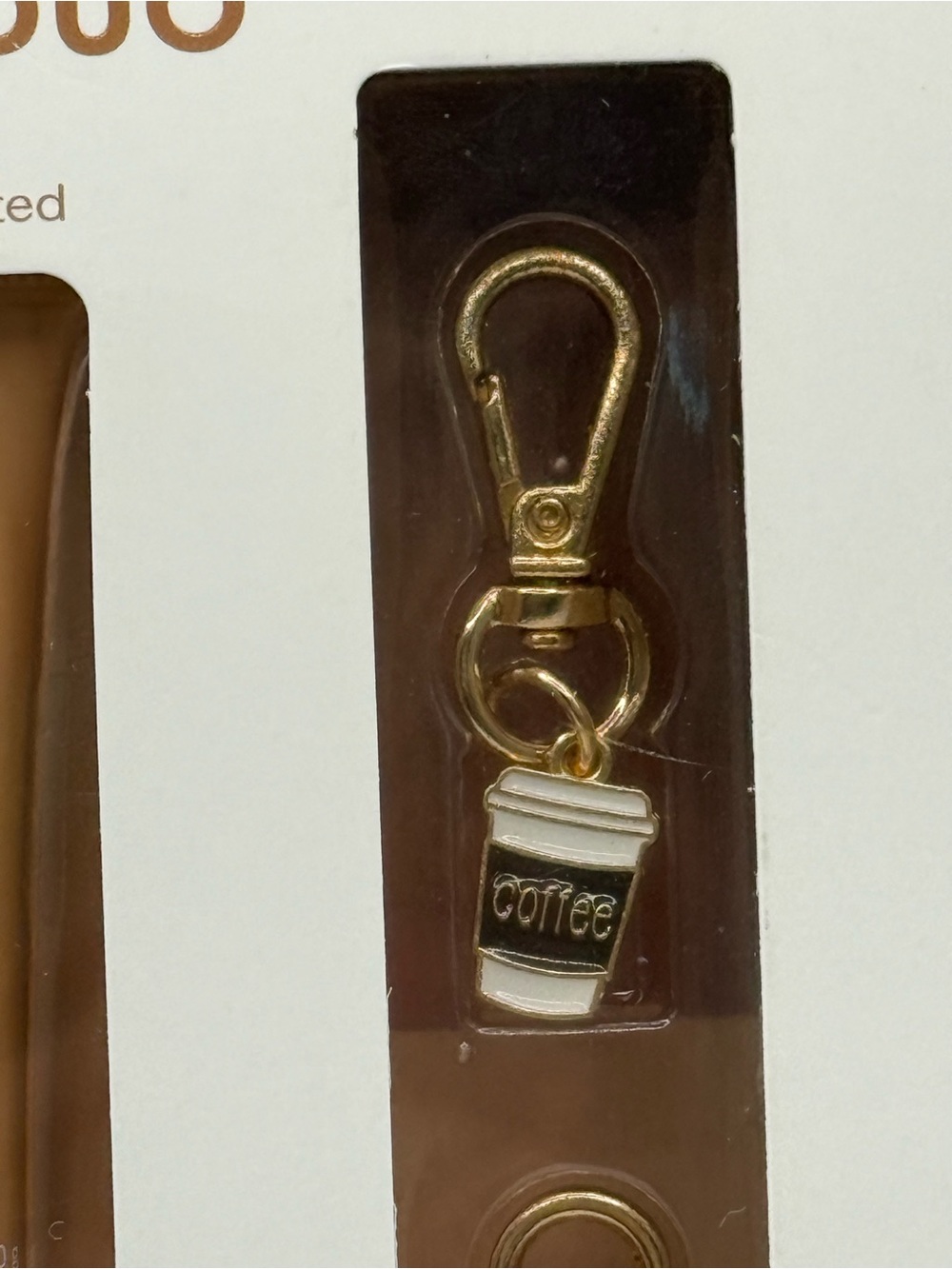 Coffee Lover Gift Set Tote, Lip Balm Duo, Charms & Bookmark NWT - Picture 4 of 13
